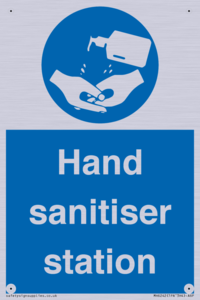 Hand sanitiser station